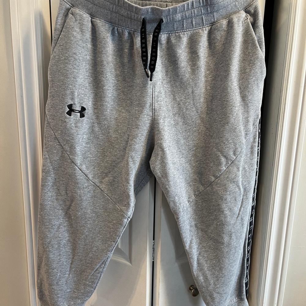 (2/$60) Under Armour Grey Capris Fleece Joggers